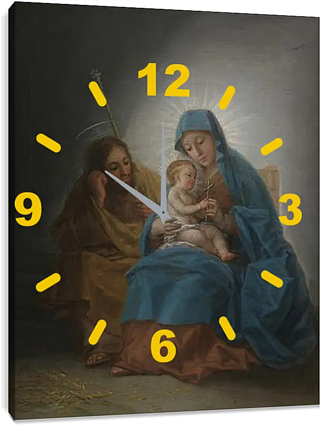 Часы картина - The Holy Family. Франсиско Гойя