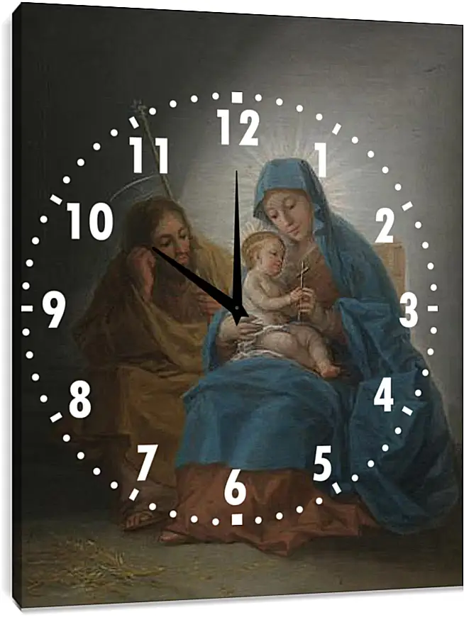 Часы картина - The Holy Family. Франсиско Гойя