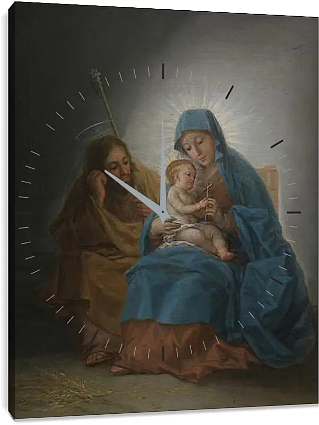 Часы картина - The Holy Family. Франсиско Гойя