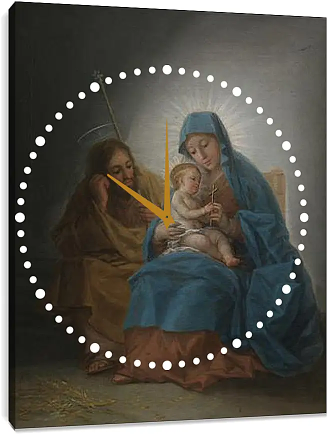 Часы картина - The Holy Family. Франсиско Гойя