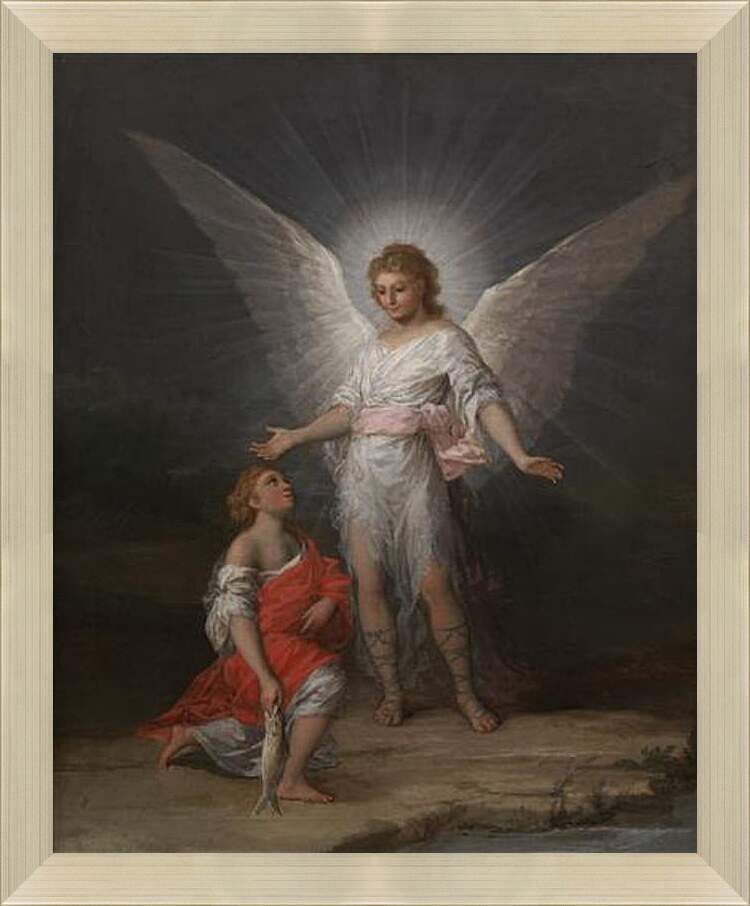 Картина в раме - Tobias and the Angel. Франсиско Гойя
