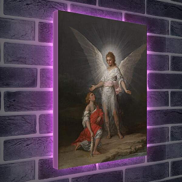 Лайтбокс световая панель - Tobias and the Angel. Франсиско Гойя