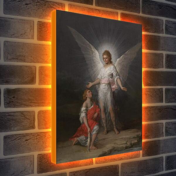 Лайтбокс световая панель - Tobias and the Angel. Франсиско Гойя