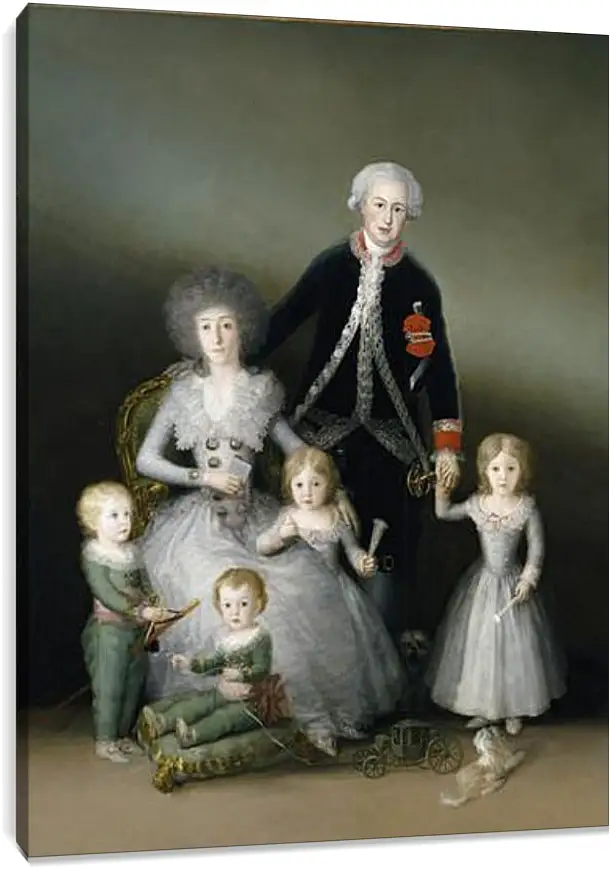 Постер и плакат - The Duke and Duchess of Osuna and their Chldren. Франсиско Гойя