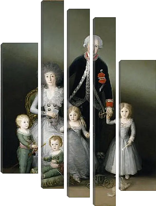 Модульная картина - The Duke and Duchess of Osuna and their Chldren. Франсиско Гойя