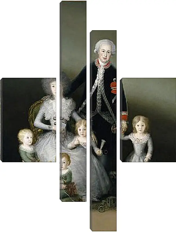 Модульная картина - The Duke and Duchess of Osuna and their Chldren. Франсиско Гойя