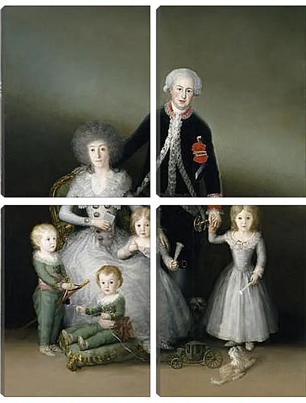 Модульная картина - The Duke and Duchess of Osuna and their Chldren. Франсиско Гойя