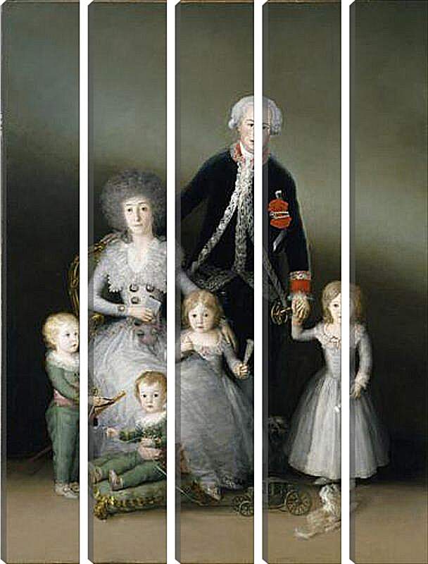 Модульная картина - The Duke and Duchess of Osuna and their Chldren. Франсиско Гойя