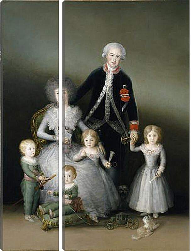 Модульная картина - The Duke and Duchess of Osuna and their Chldren. Франсиско Гойя