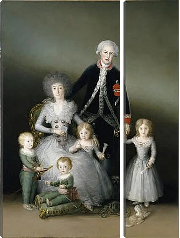 Модульная картина - The Duke and Duchess of Osuna and their Chldren. Франсиско Гойя