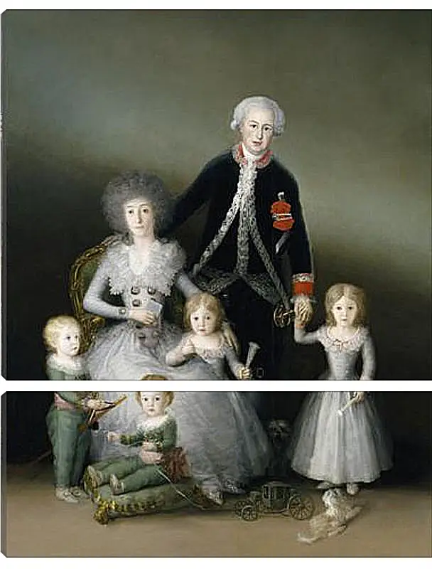 Модульная картина - The Duke and Duchess of Osuna and their Chldren. Франсиско Гойя