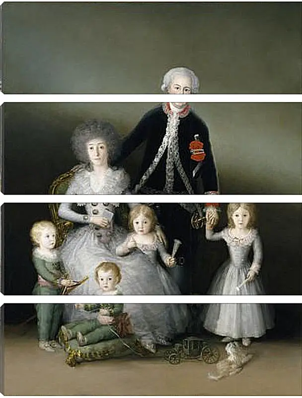 Модульная картина - The Duke and Duchess of Osuna and their Chldren. Франсиско Гойя