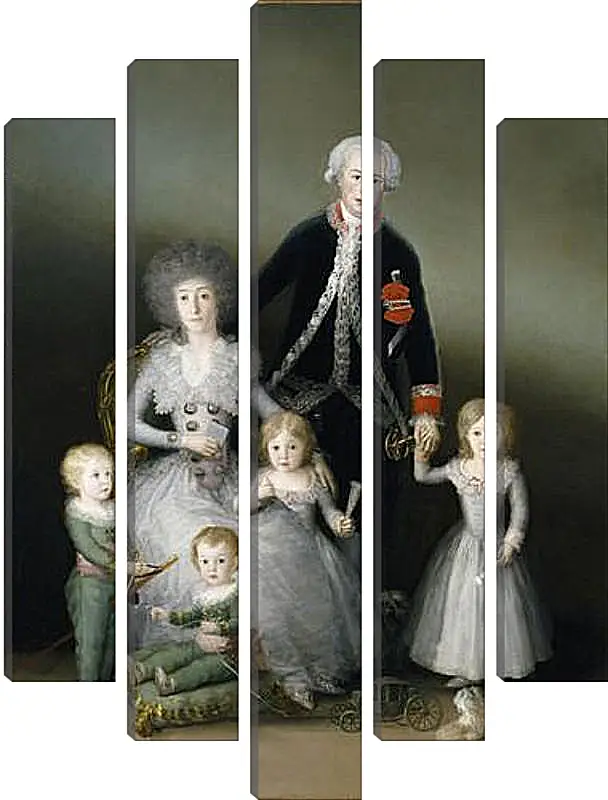 Модульная картина - The Duke and Duchess of Osuna and their Chldren. Франсиско Гойя