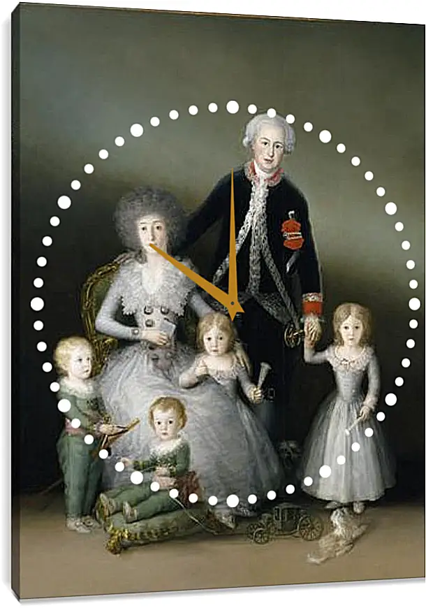 Часы картина - The Duke and Duchess of Osuna and their Chldren. Франсиско Гойя