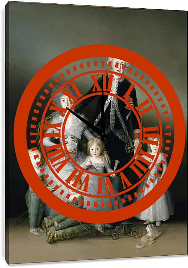 Часы картина - The Duke and Duchess of Osuna and their Chldren. Франсиско Гойя