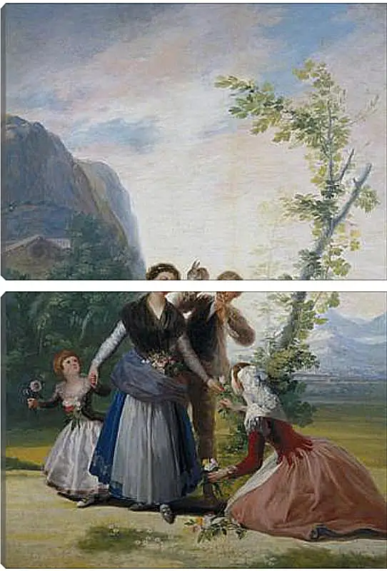 Модульная картина - The Flower Girls or Spring. Франсиско Гойя