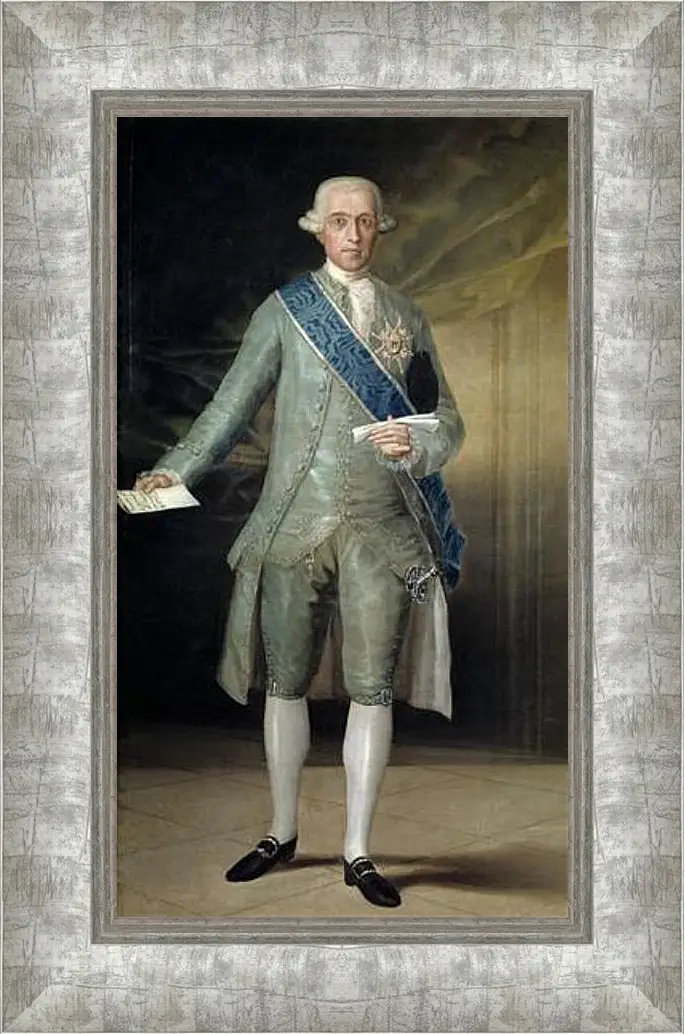 Картина в раме - Jose Monino Count of Floridablanca. Франсиско Гойя