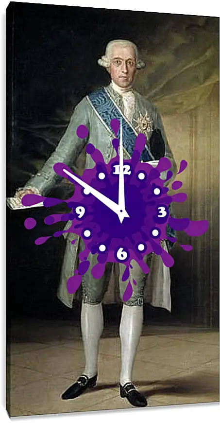 Часы картина - Jose Monino Count of Floridablanca. Франсиско Гойя