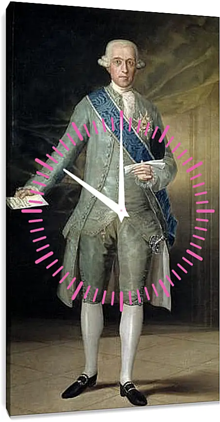 Часы картина - Jose Monino Count of Floridablanca. Франсиско Гойя