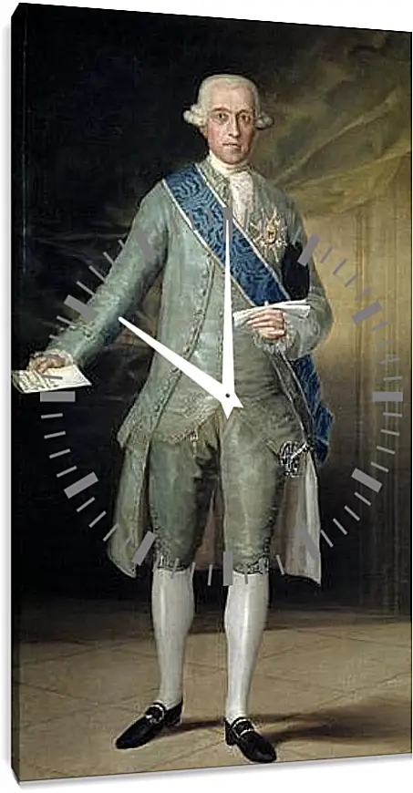 Часы картина - Jose Monino Count of Floridablanca. Франсиско Гойя