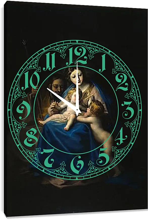 Часы картина - The Holy Family. Франсиско Гойя