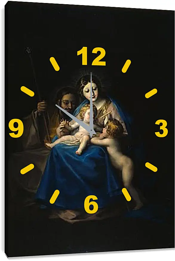 Часы картина - The Holy Family. Франсиско Гойя