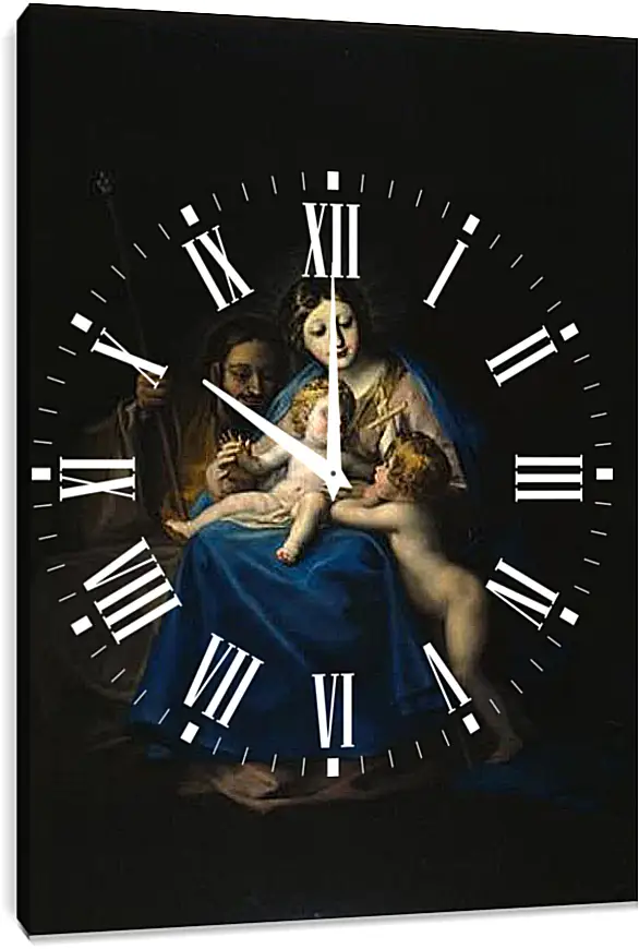 Часы картина - The Holy Family. Франсиско Гойя