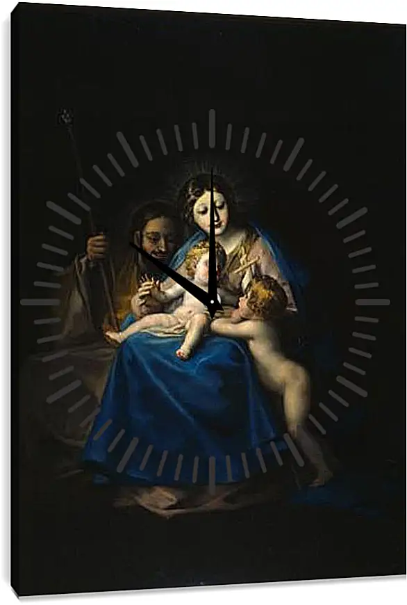 Часы картина - The Holy Family. Франсиско Гойя