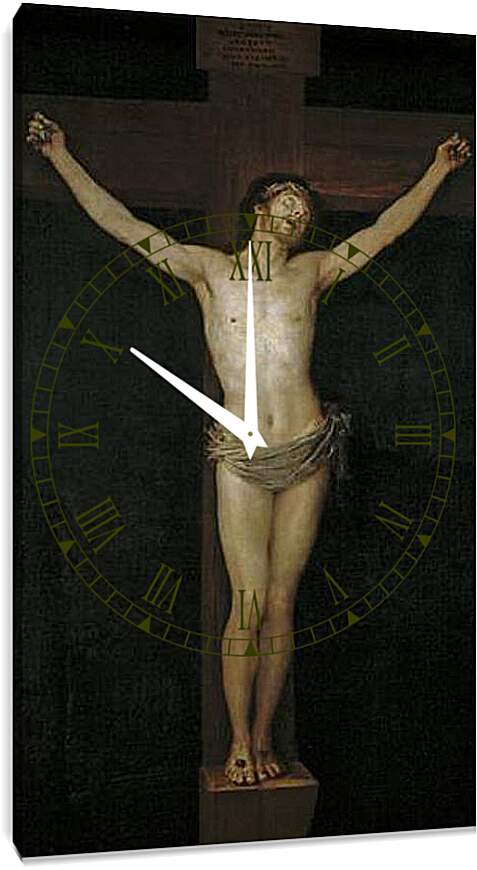 Часы картина - Christ Crucified. Франсиско Гойя