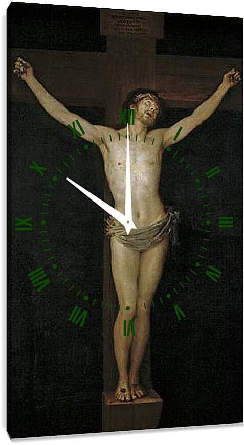 Часы картина - Christ Crucified. Франсиско Гойя