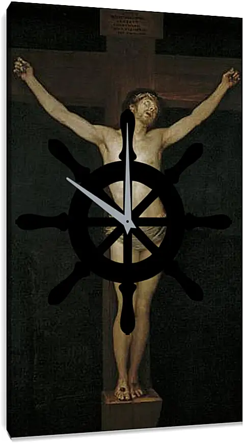 Часы картина - Christ Crucified. Франсиско Гойя