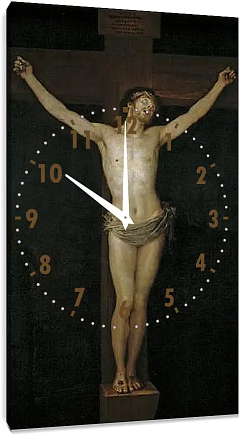 Часы картина - Christ Crucified. Франсиско Гойя