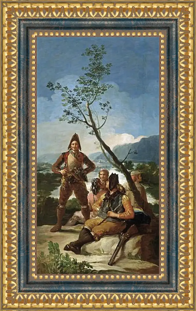 Картина в раме - The Tobacco Guards. Франсиско Гойя