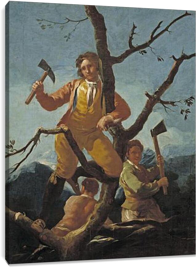 Постер и плакат - The Woodcutters. Франсиско Гойя