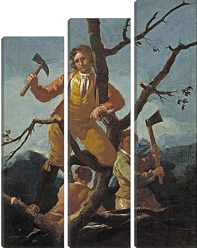 Модульная картина - The Woodcutters. Франсиско Гойя