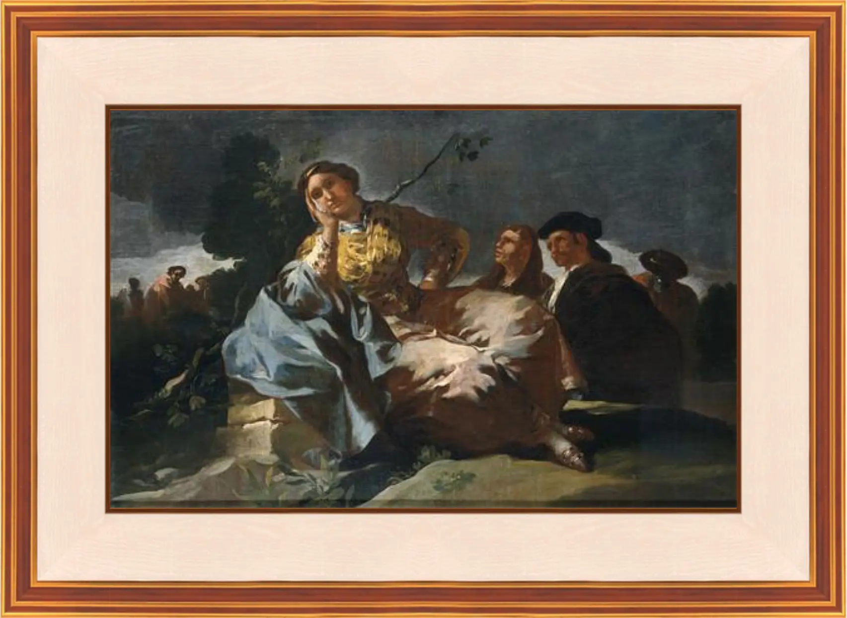 Картина в раме - The Date. Франсиско Гойя