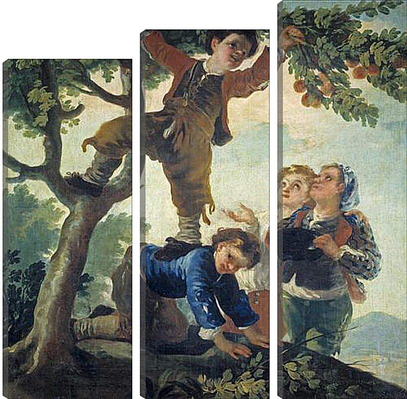 Модульная картина - Boys Picking Fruit. Франсиско Гойя