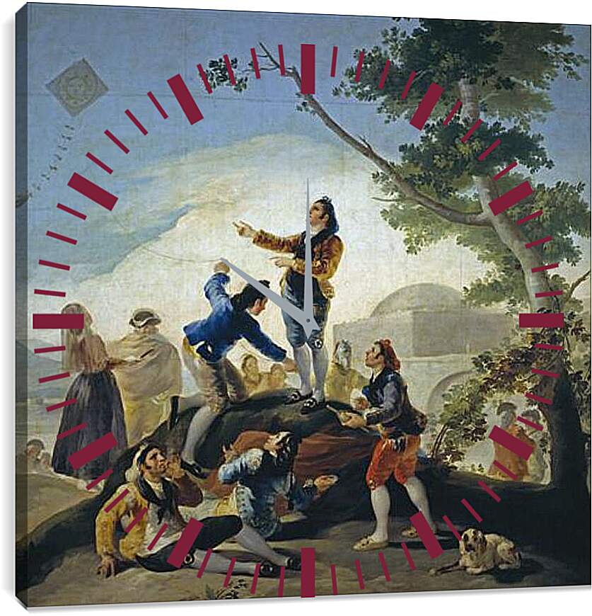 Часы картина - The Kite. Франсиско Гойя