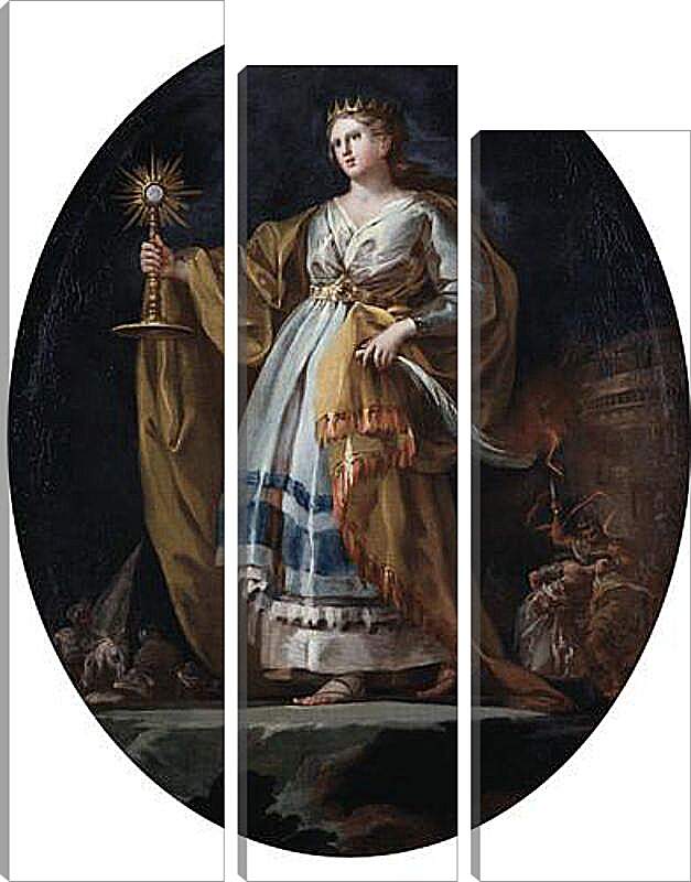 Модульная картина - Saint Barbara. Франсиско Гойя