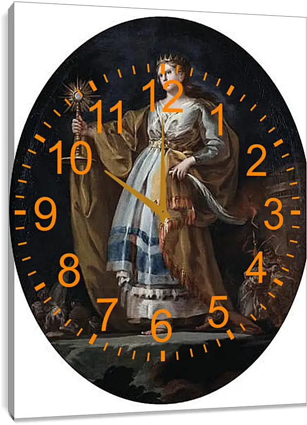 Часы картина - Saint Barbara. Франсиско Гойя