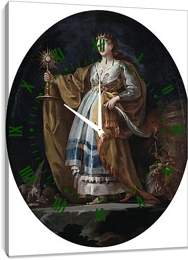 Часы картина - Saint Barbara. Франсиско Гойя