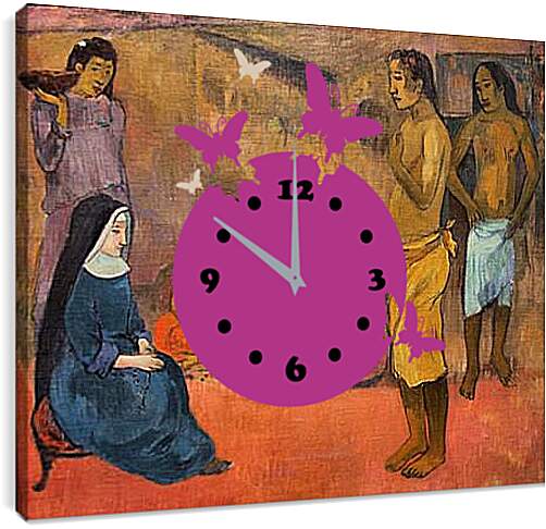 Часы картина - Sister of Charity. Поль Гоген