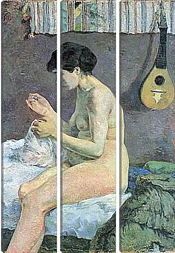 Модульная картина - Study of a Nude (Suzanne Sewing). Поль Гоген