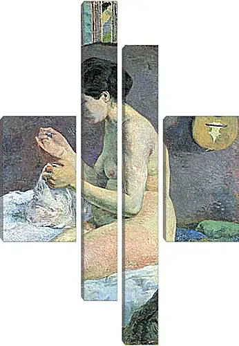 Модульная картина - Study of a Nude (Suzanne Sewing). Поль Гоген