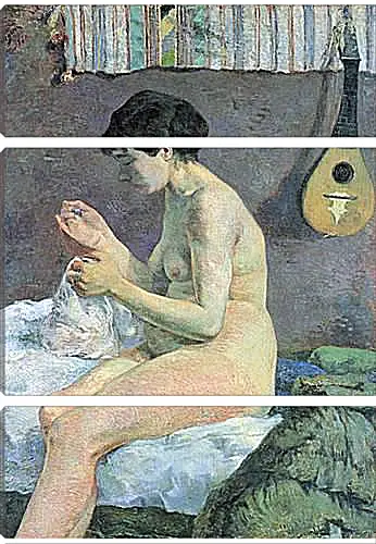 Модульная картина - Study of a Nude (Suzanne Sewing). Поль Гоген