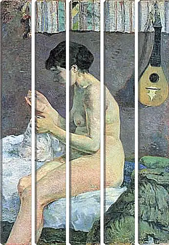 Модульная картина - Study of a Nude (Suzanne Sewing). Поль Гоген