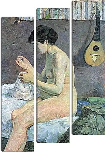 Модульная картина - Study of a Nude (Suzanne Sewing). Поль Гоген