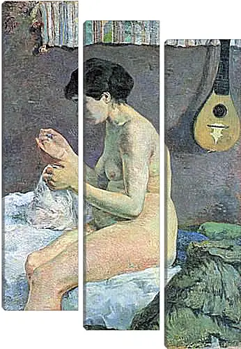 Модульная картина - Study of a Nude (Suzanne Sewing). Поль Гоген