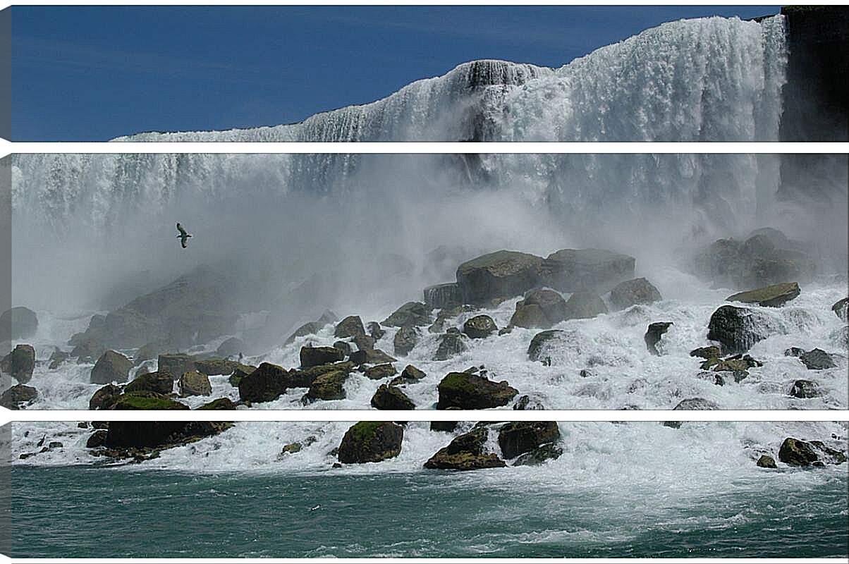 Модульная картина - Огромный водопад
