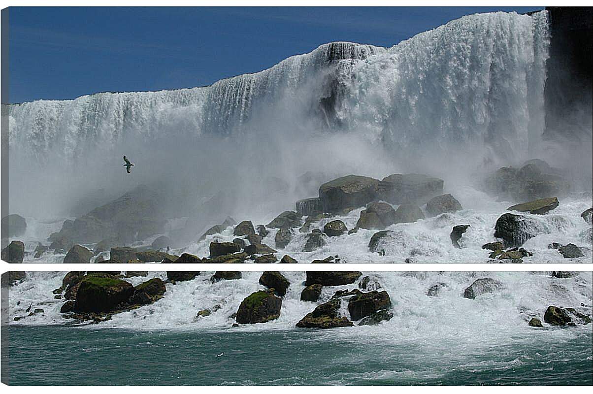 Модульная картина - Огромный водопад